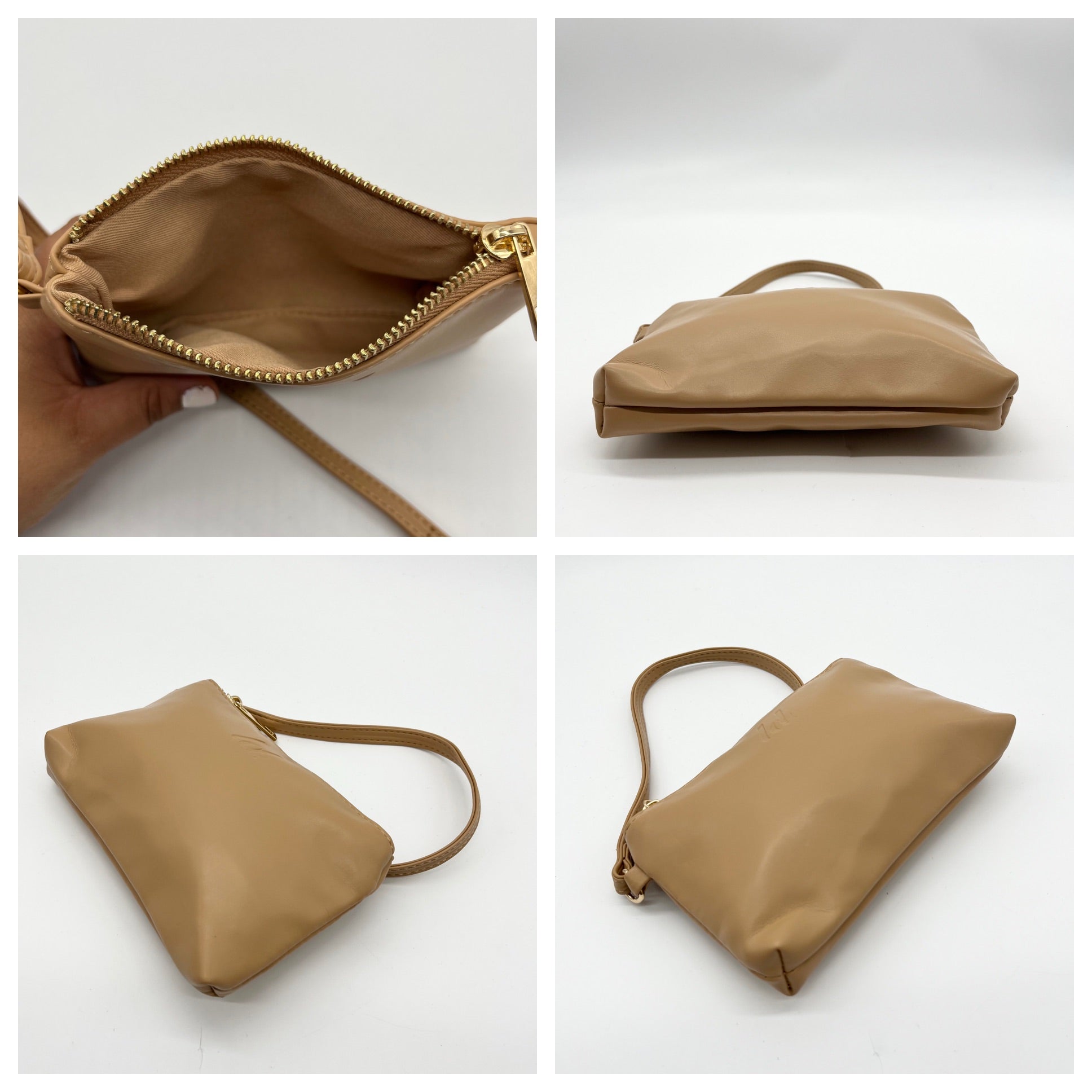 Like Dreams Camel Quilted Convertible Shoulder Bag With Wallet