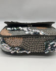 MMS Brands Grey Sequin-Embellished Evening Clutch