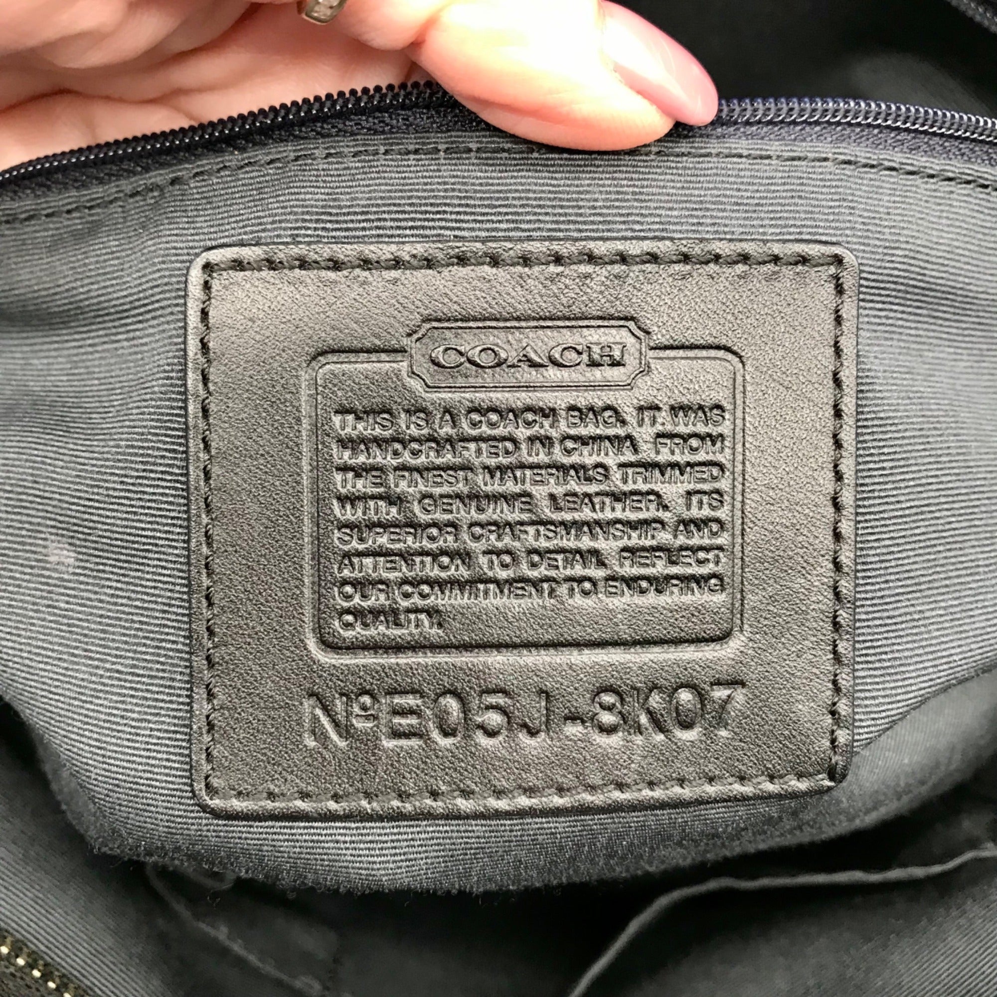 Vintage Coach Y2K Black Jacquard Canvas Hampton Satchel Bag