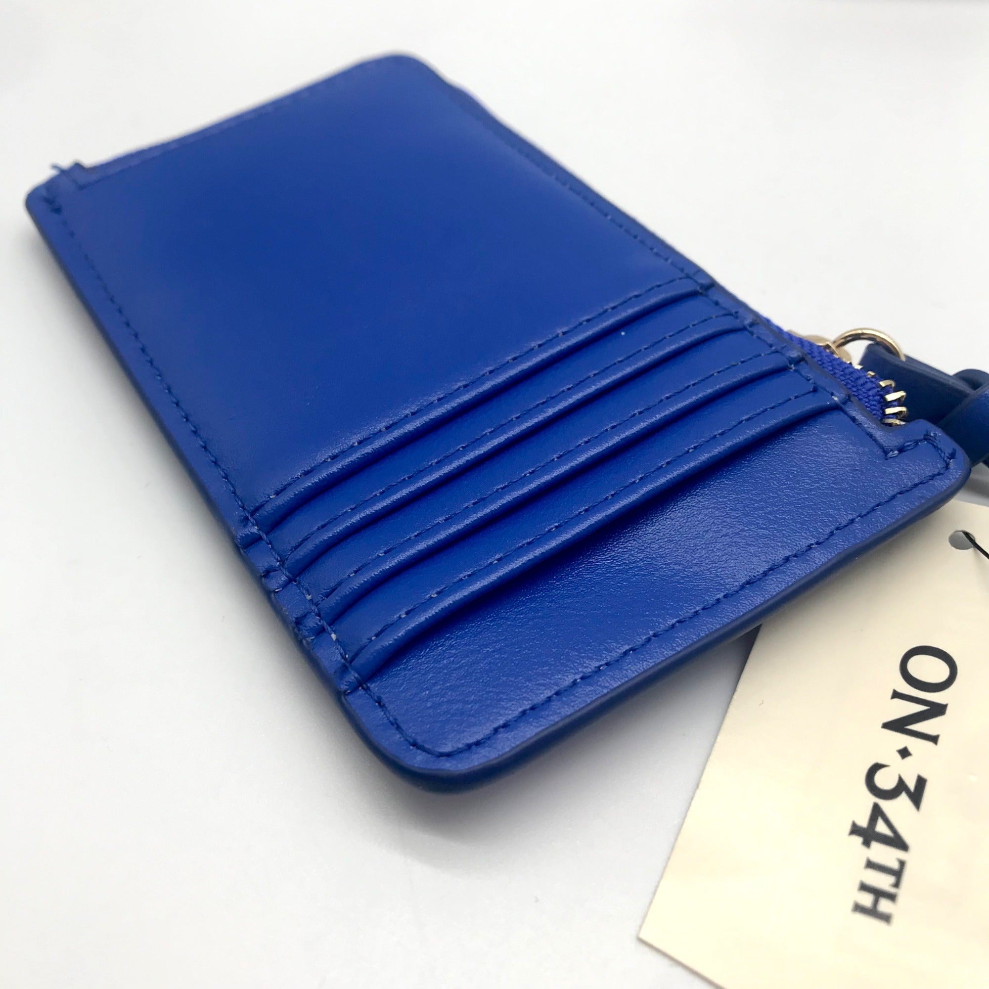 On 34th Cobalt Glaze Ramonah Card Case Wallet