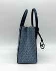 Michael Kors Blue Colorblock Coated Canvas Medium Crossbody
