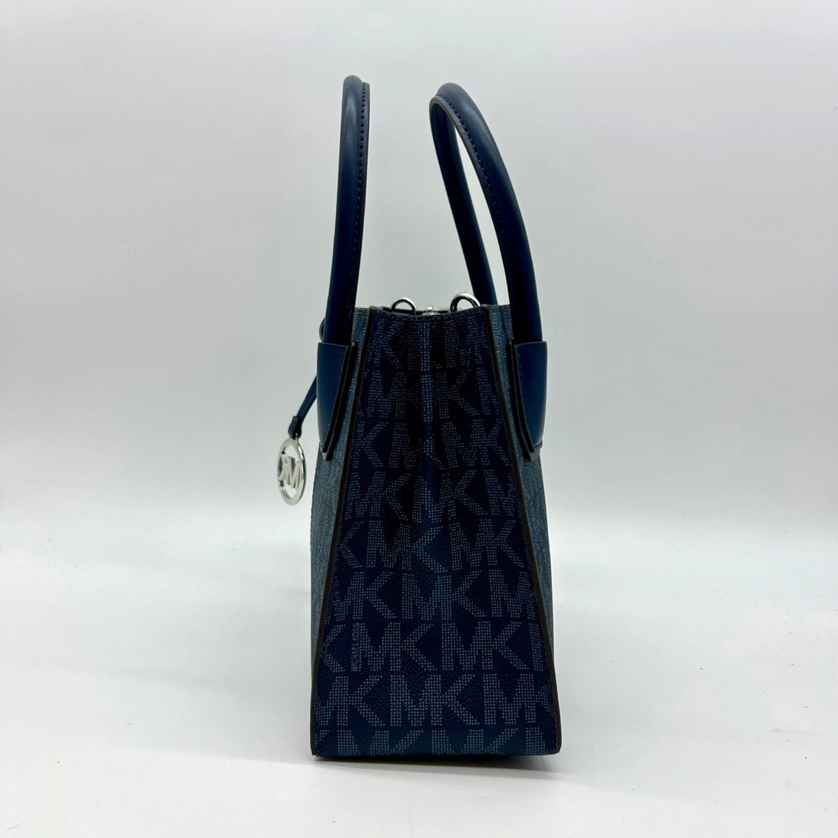 Michael Kors Blue Colorblock Coated Canvas Medium Crossbody