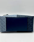 Michael Kors Blue Colorblock Coated Canvas Medium Crossbody