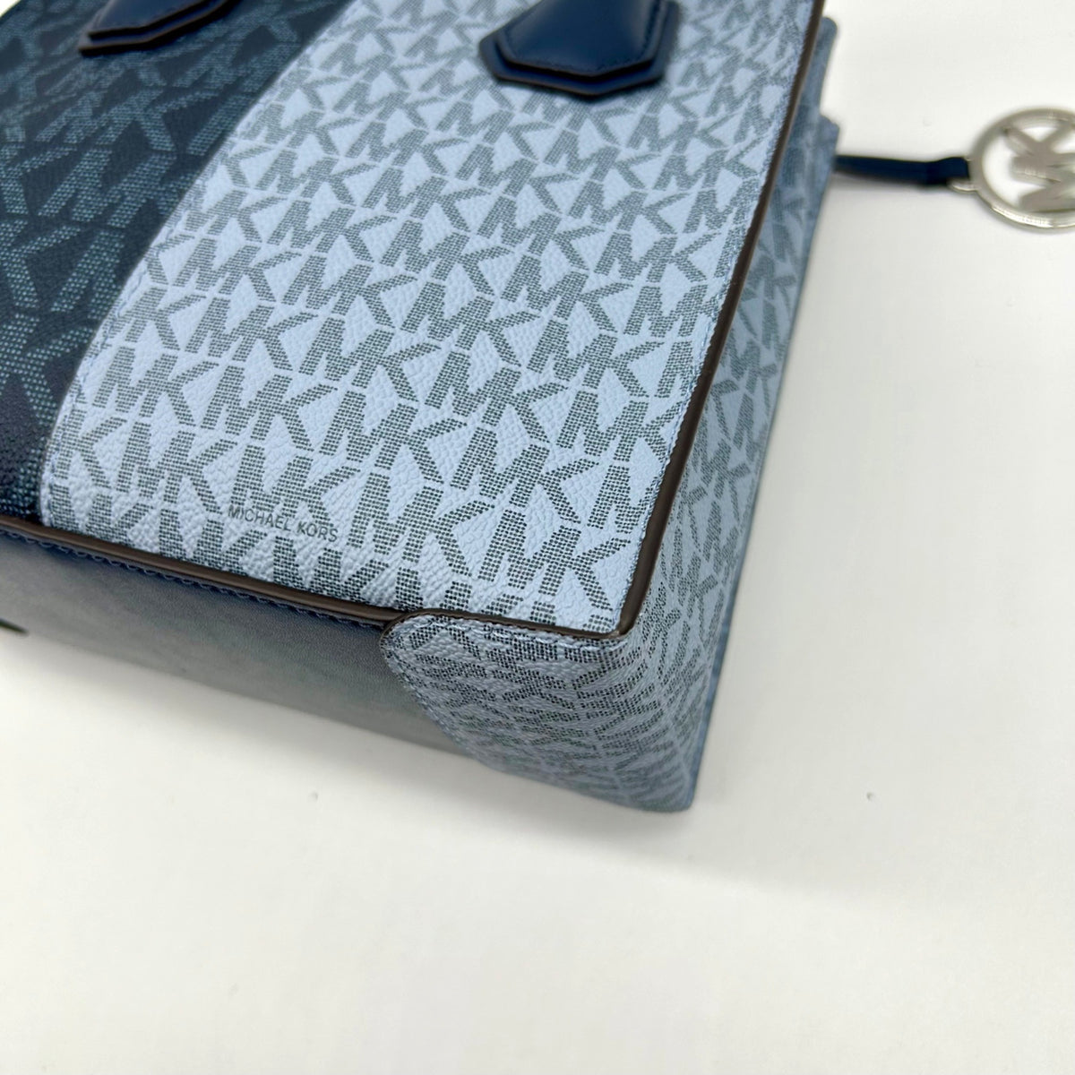 Michael Kors Blue Colorblock Coated Canvas Medium Crossbody