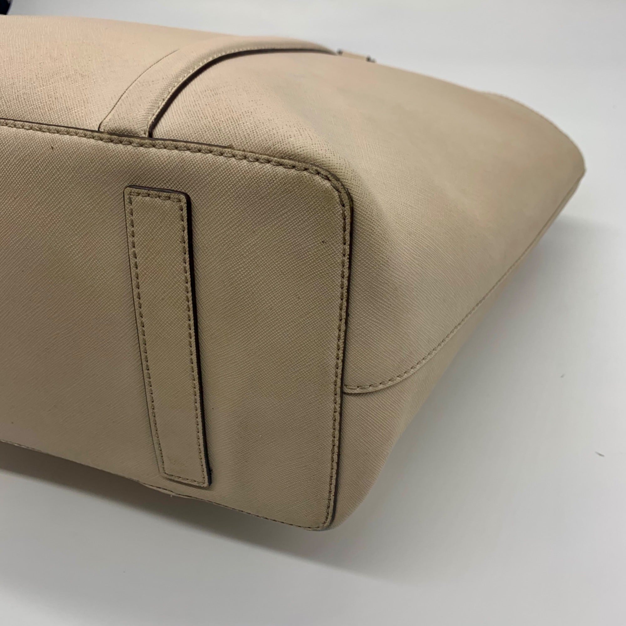 Kate Spade Cream Saffiano Leather Newbury Lane Dally Tote Bag