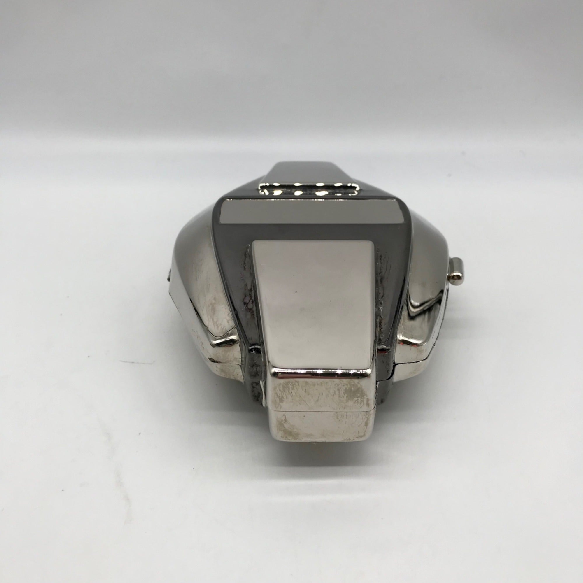 Whiting &amp; Davis Silver Hardshell Convertible Clutch