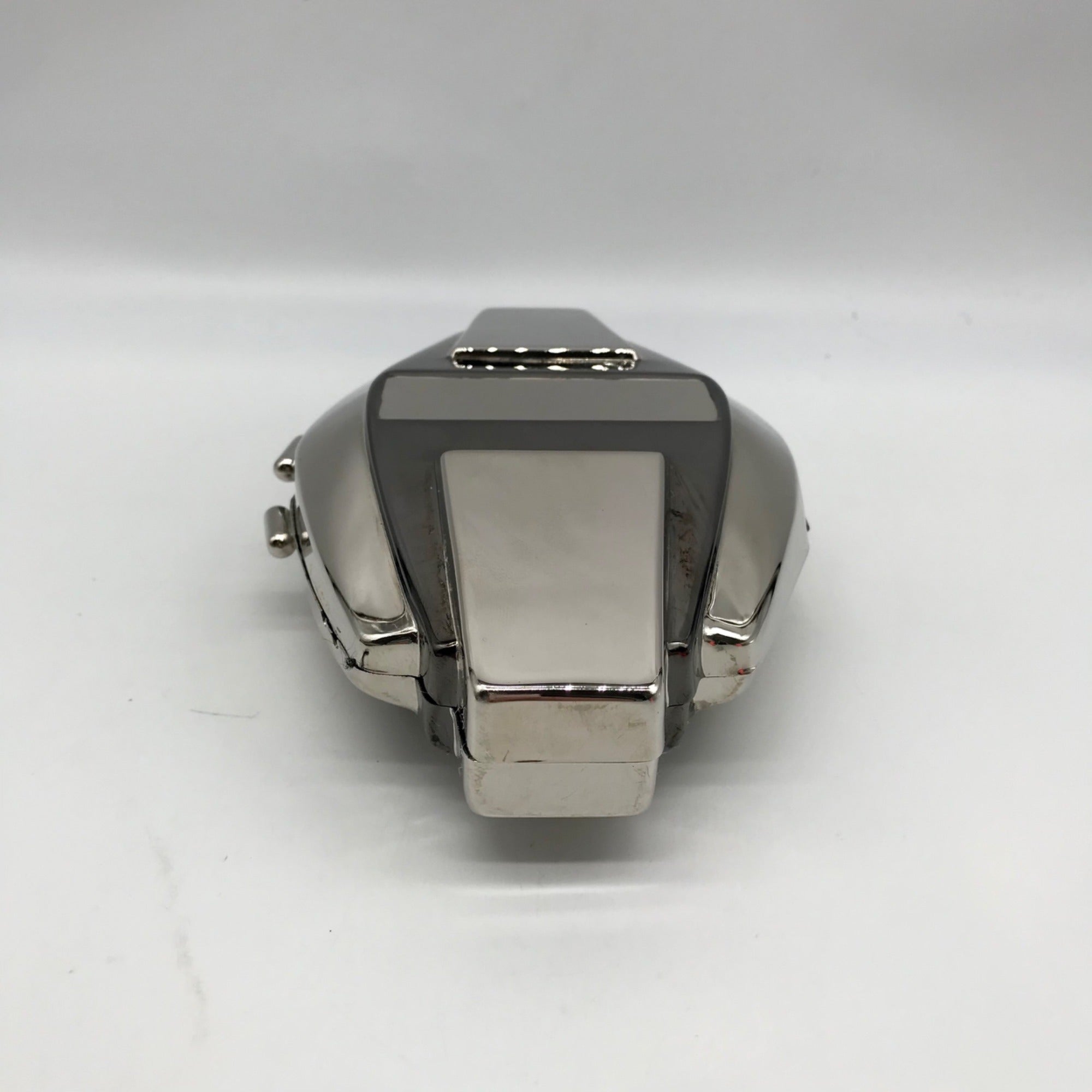 Whiting &amp; Davis Silver Hardshell Convertible Clutch