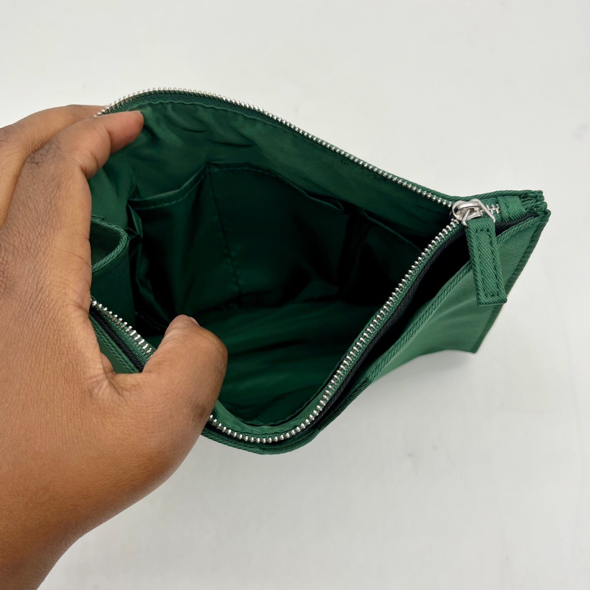 Prada Beauty Forest Green Cosmetic Pouch
