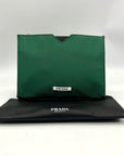 Prada Beauty Forest Green Cosmetic Pouch