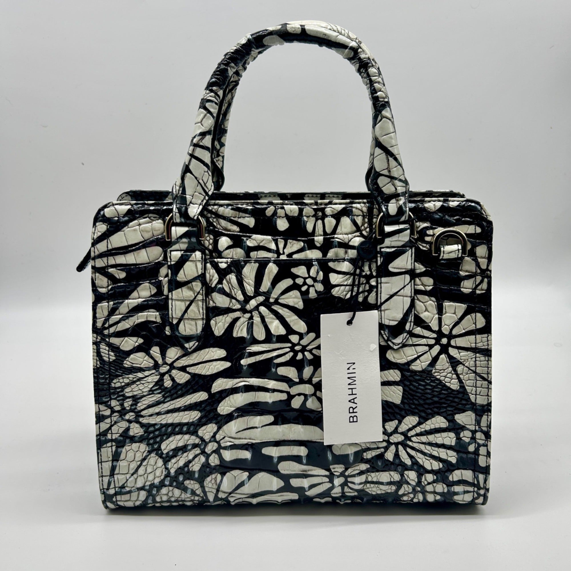 Brahmin Daisy Batik Leather Cami Satchel Bag