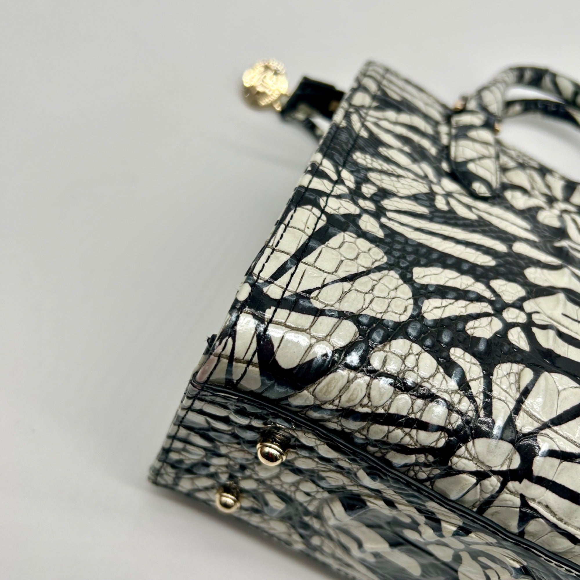 Brahmin Daisy Batik Leather Cami Satchel Bag