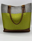 Graf and Lantz Green Fabric Tote