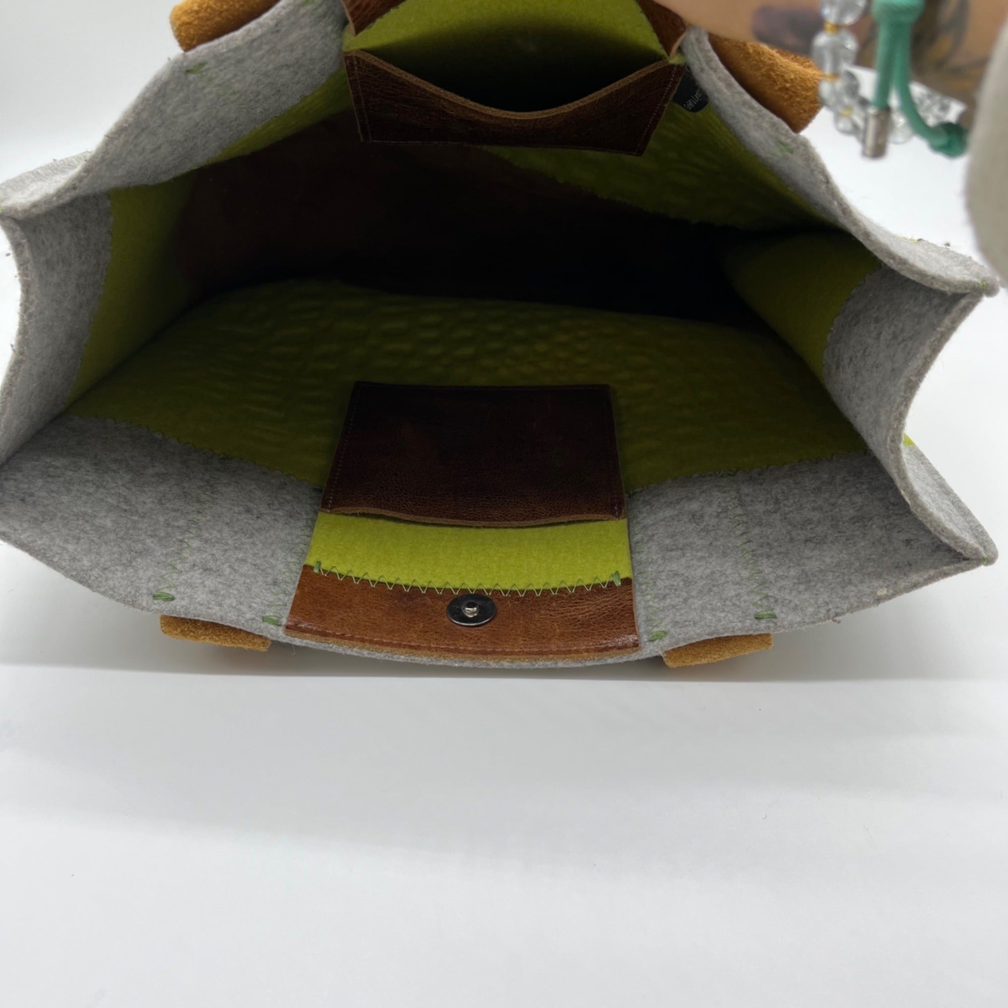 Graf and Lantz Green Fabric Tote