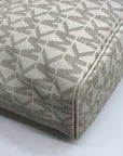 Michael Kors Vanilla Monogram Canvas Jet Set Travel Tote Bag