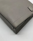 Michael Kors Gray Saffiano Leather Medium Rayne Convertible Satchel
