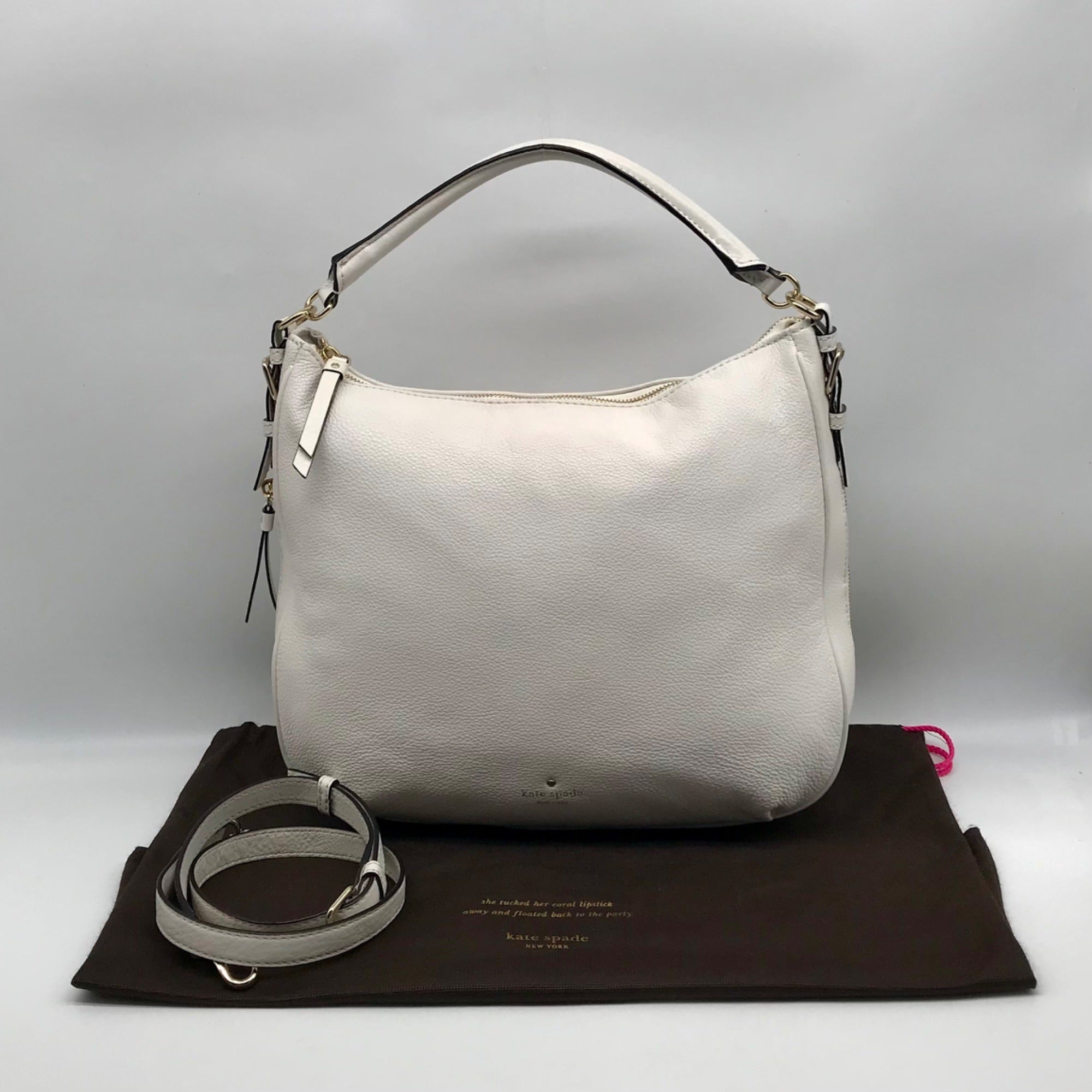 Kate Spade New York White Cobble Hill Ella Hobo Bag