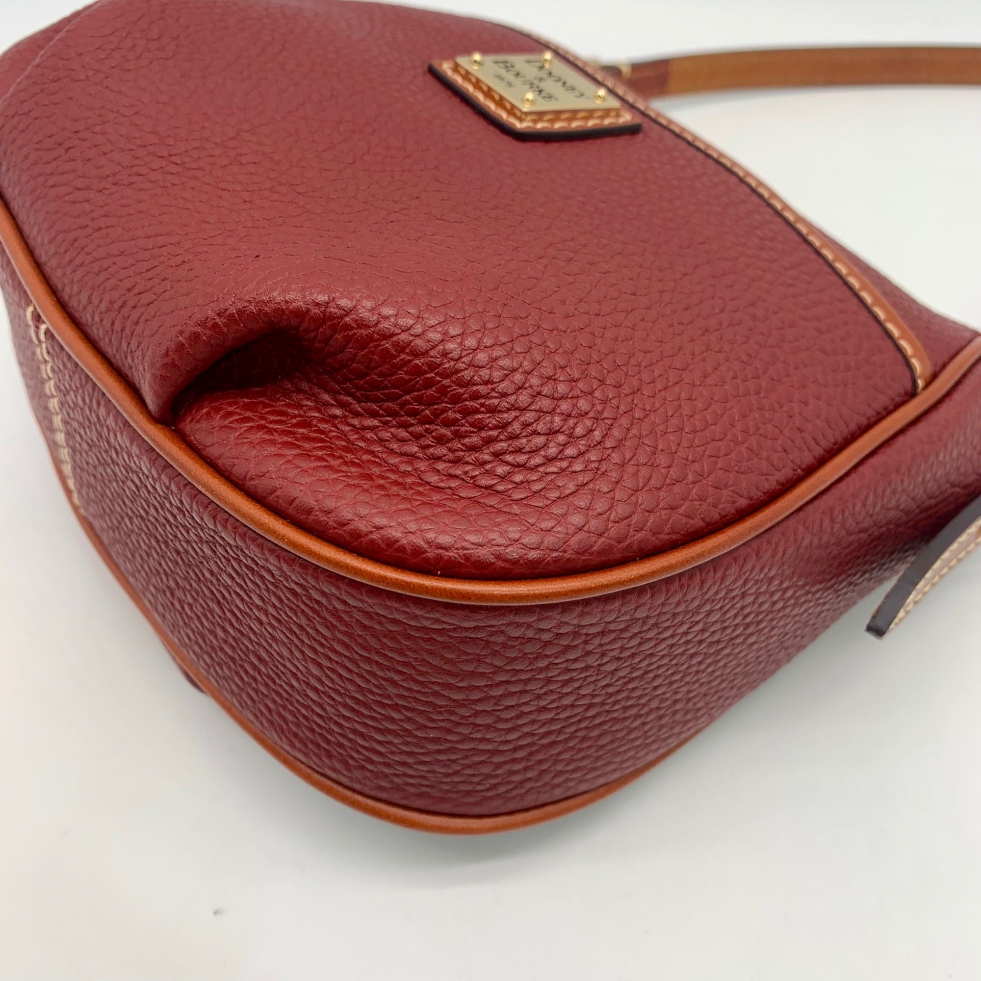 Dooney &amp; Bourke Red Pebble Grain Margo Convertible Crossbody