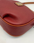 Dooney & Bourke Red Pebble Grain Margo Convertible Crossbody