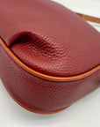 Dooney & Bourke Red Pebble Grain Margo Convertible Crossbody