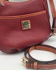 Dooney & Bourke Red Pebble Grain Margo Convertible Crossbody