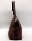 Prada Brown Cervo Leather Hobo Bag
