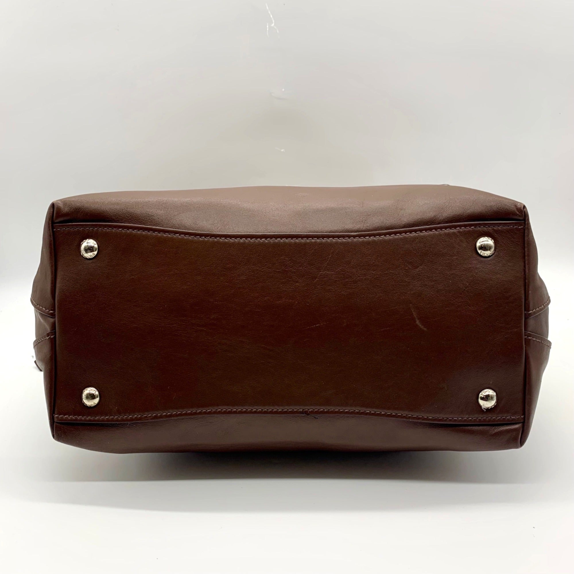 Prada Brown Cervo Leather Hobo Bag