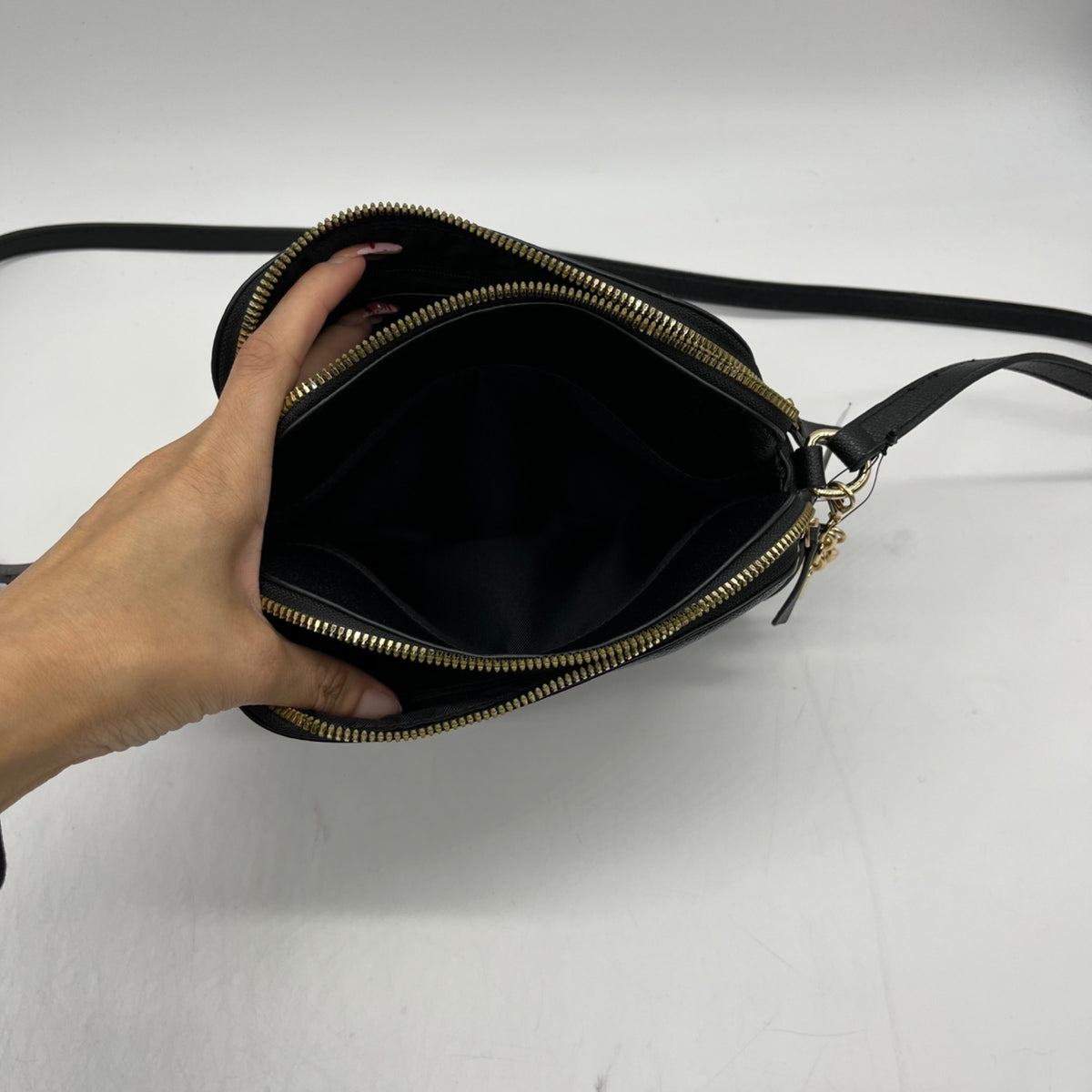 Nine West Black Cibrina Dome Crossbody Bag