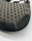 Dooney & Bourke Gray Monogram Canvas Shoulder Bag