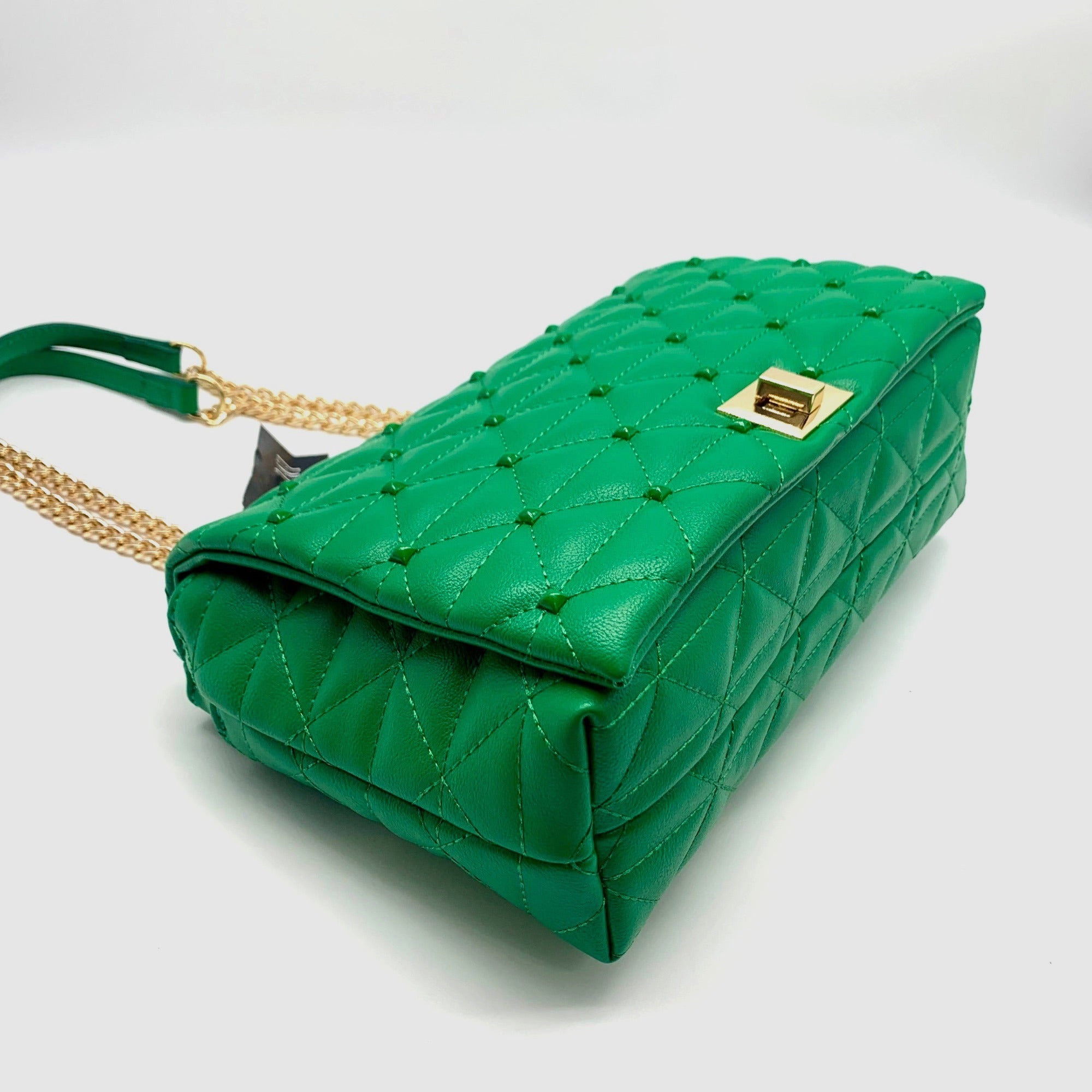 I.N.C. International Concepts Bright Pine Ajae Studded Shoulder Bag