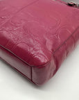 Coach Purple Patent Leather Gallery Embossed Tote Bag F19818