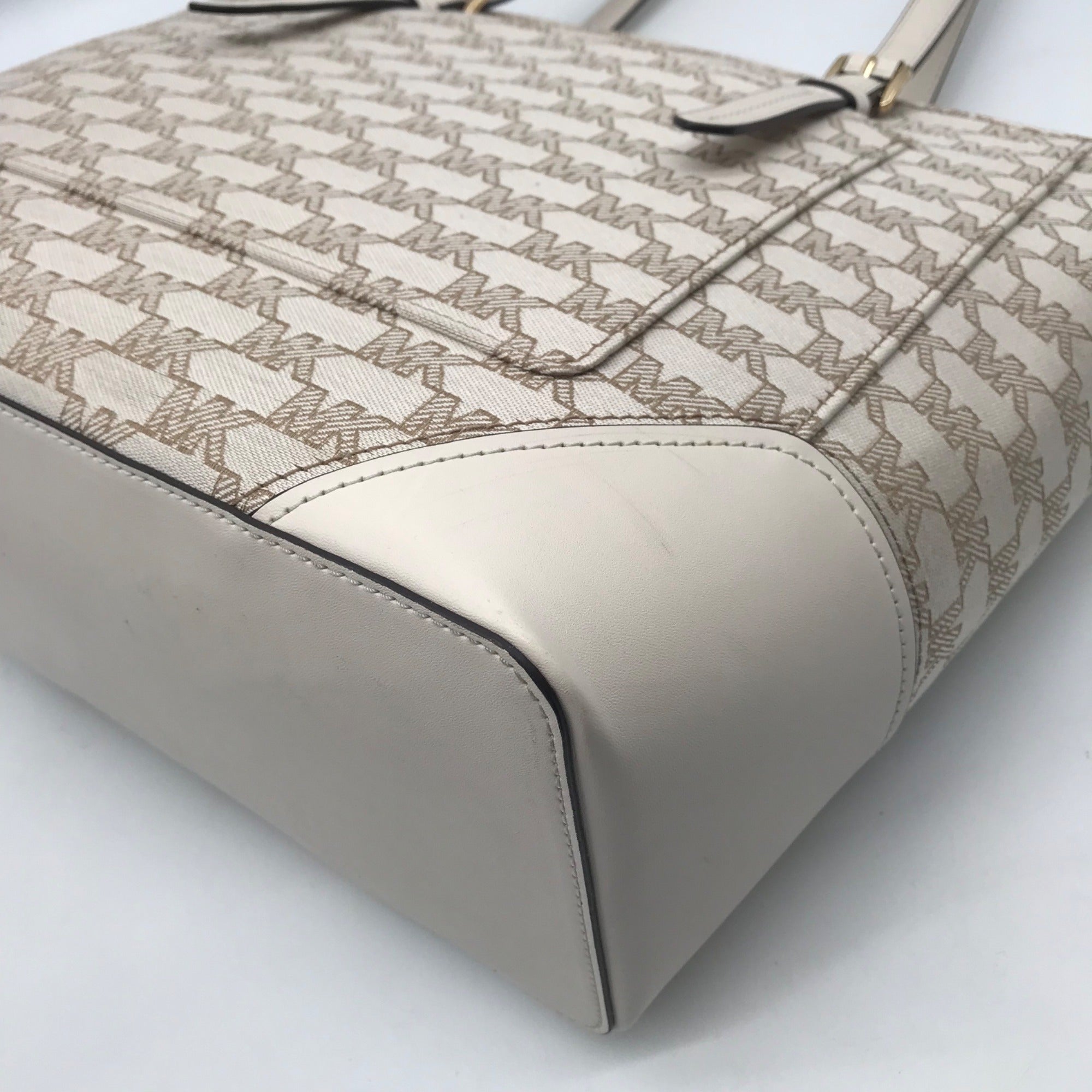 Michael Kors Signature Canvas Natural Beige Aria Tote