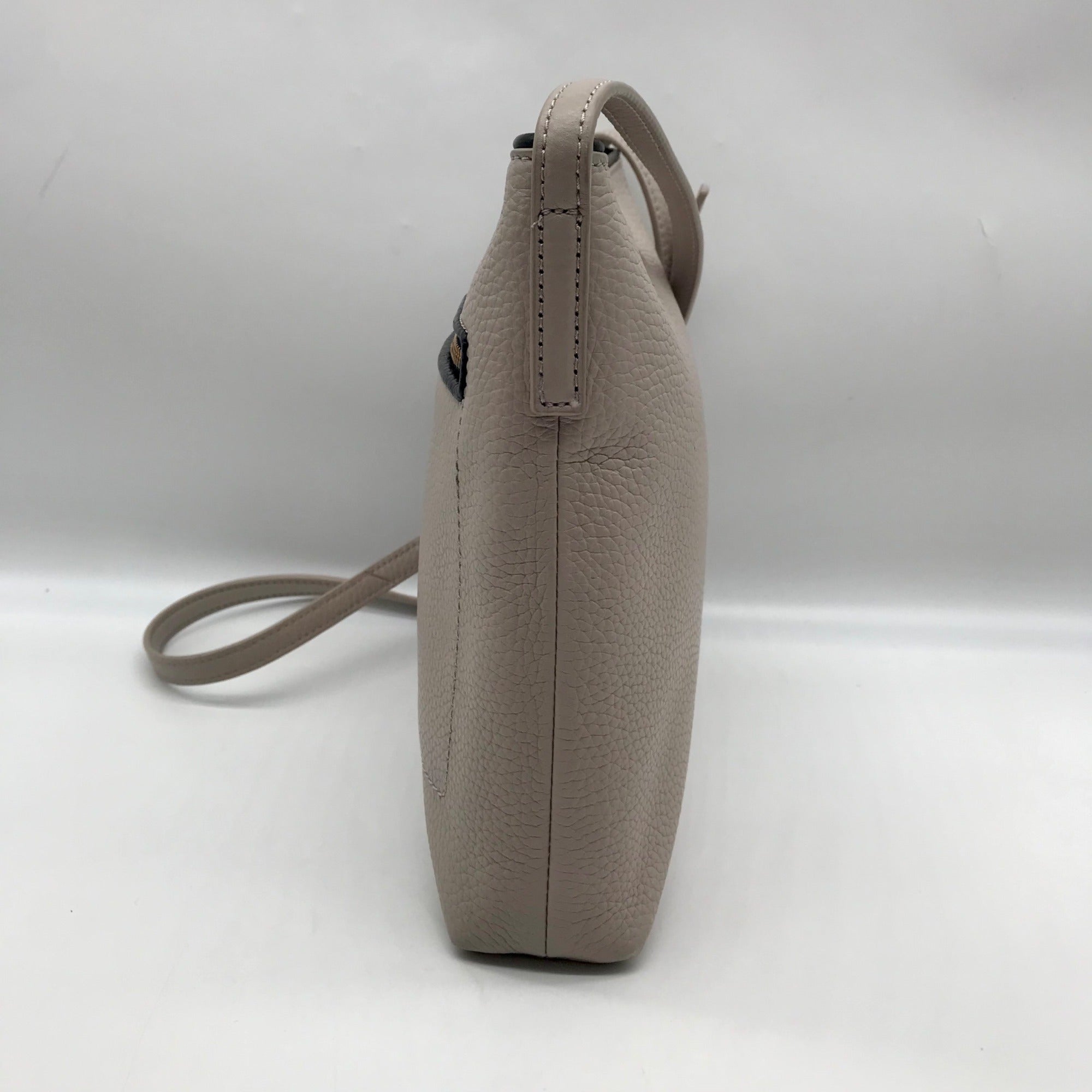 Kate Spade Gray and Black Pebbled Leather Chester Street Dessi Crossbody