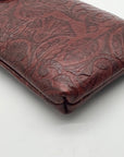 Patricia Nash Cognac Mini Tooled Leather Crossbody Bag