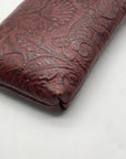 Patricia Nash Cognac Mini Tooled Leather Crossbody Bag