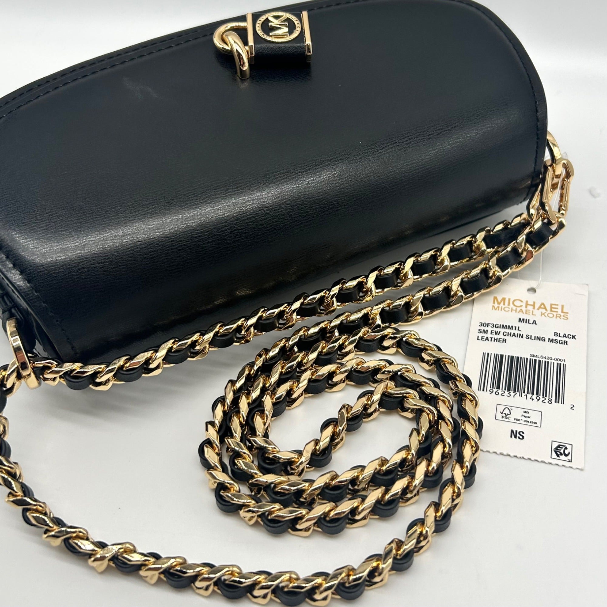 Michael Kors Mila Small East West Chain Sling Crossbody