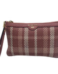 Michael Kors Pink Jet Set Charm Woven Wristlet