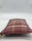 Michael Kors Pink Jet Set Charm Woven Wristlet