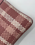 Michael Kors Pink Jet Set Charm Woven Wristlet