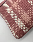 Michael Kors Pink Jet Set Charm Woven Wristlet