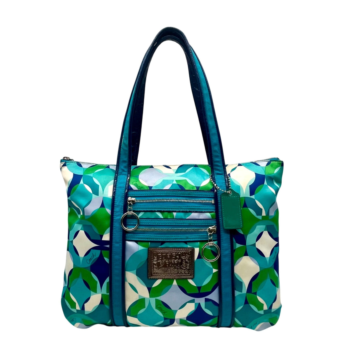Coach Poppy OP Art Kaleidoscope Glam Tote Bag 14747