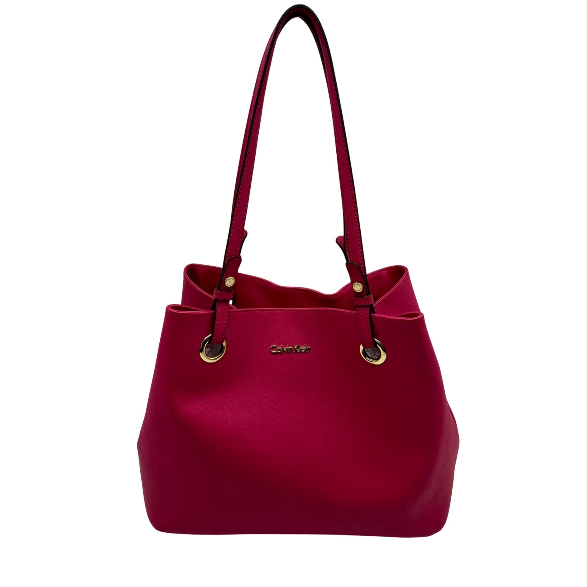Calvin Klein Pink Faux Leather Tote