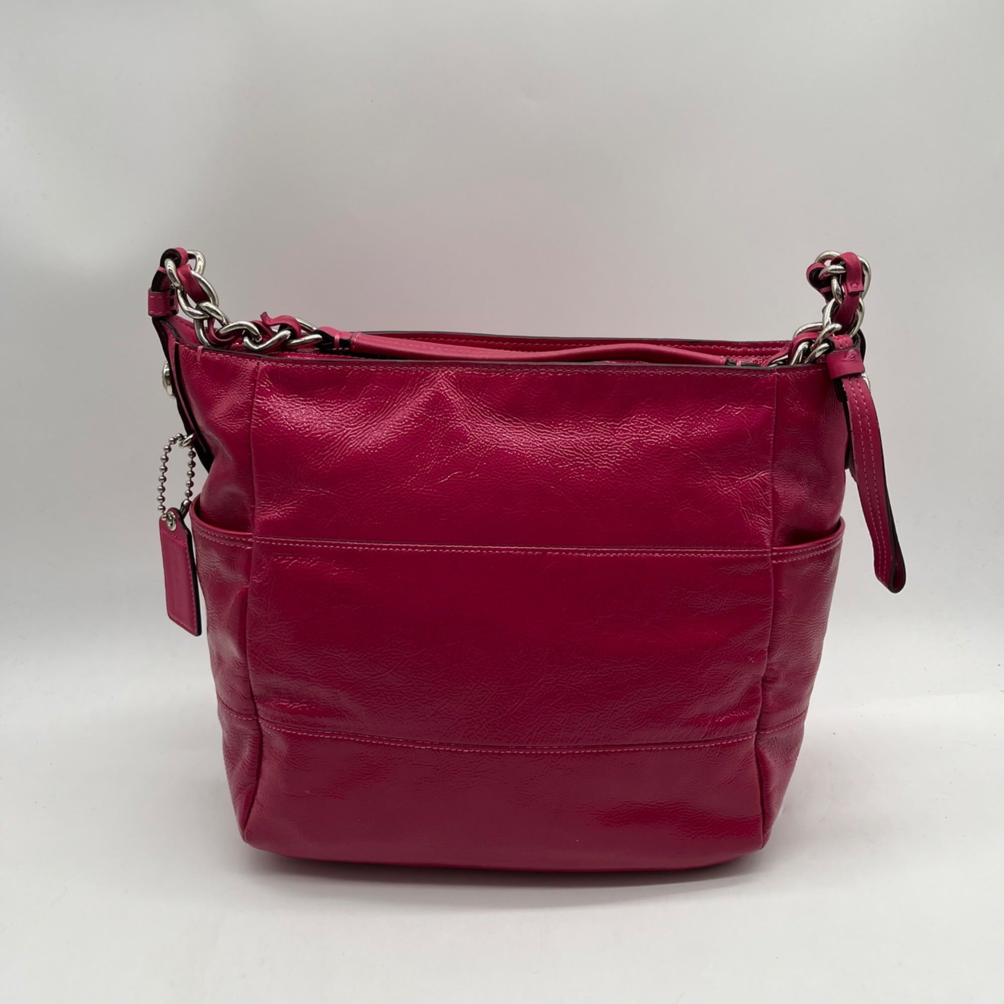 Coach Fuchsia Madison Leather Maggie Shoulder Bag-14118