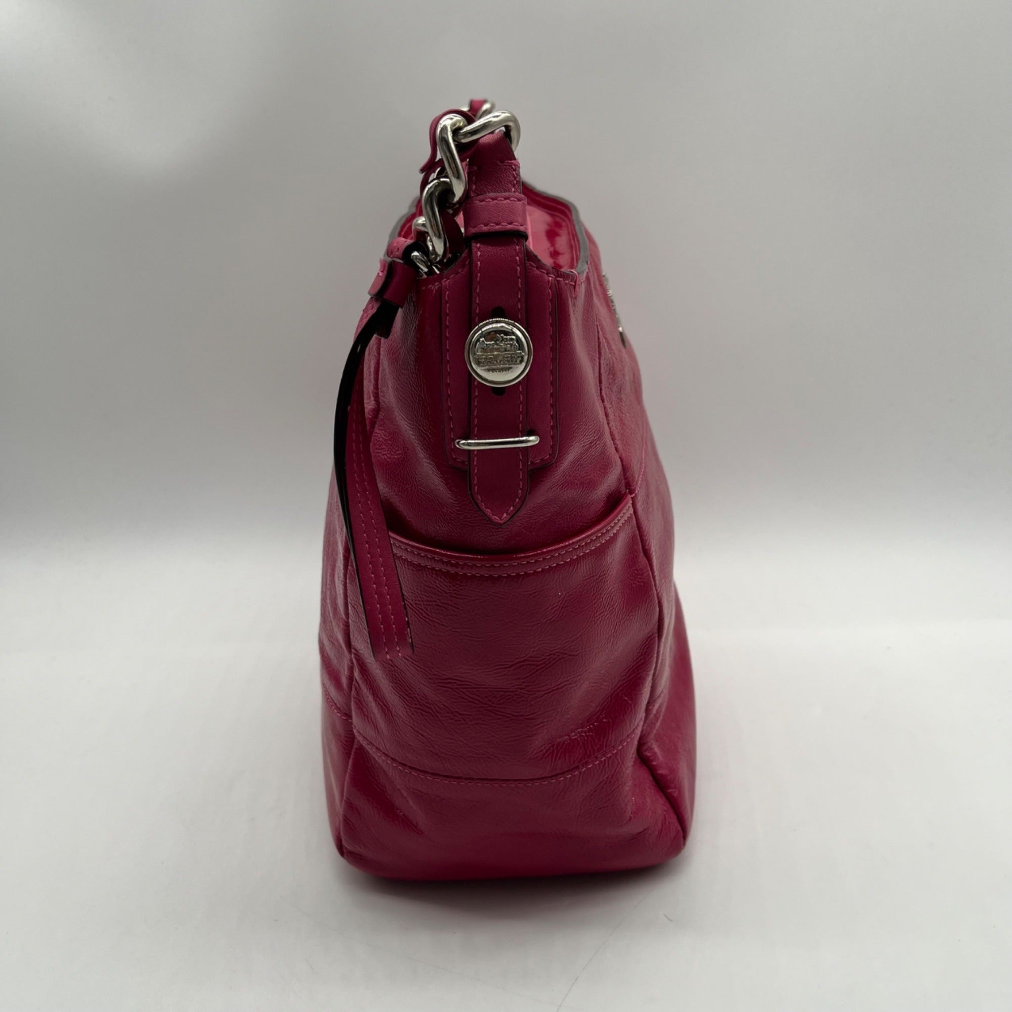 Coach Fuchsia Madison Leather Maggie Shoulder Bag-14118