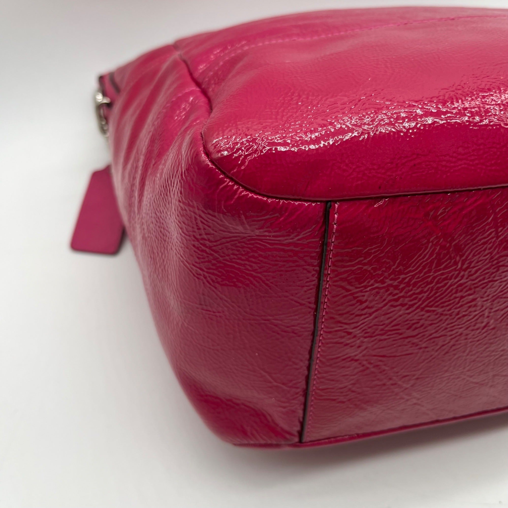 Coach Fuchsia Madison Leather Maggie Shoulder Bag-14118