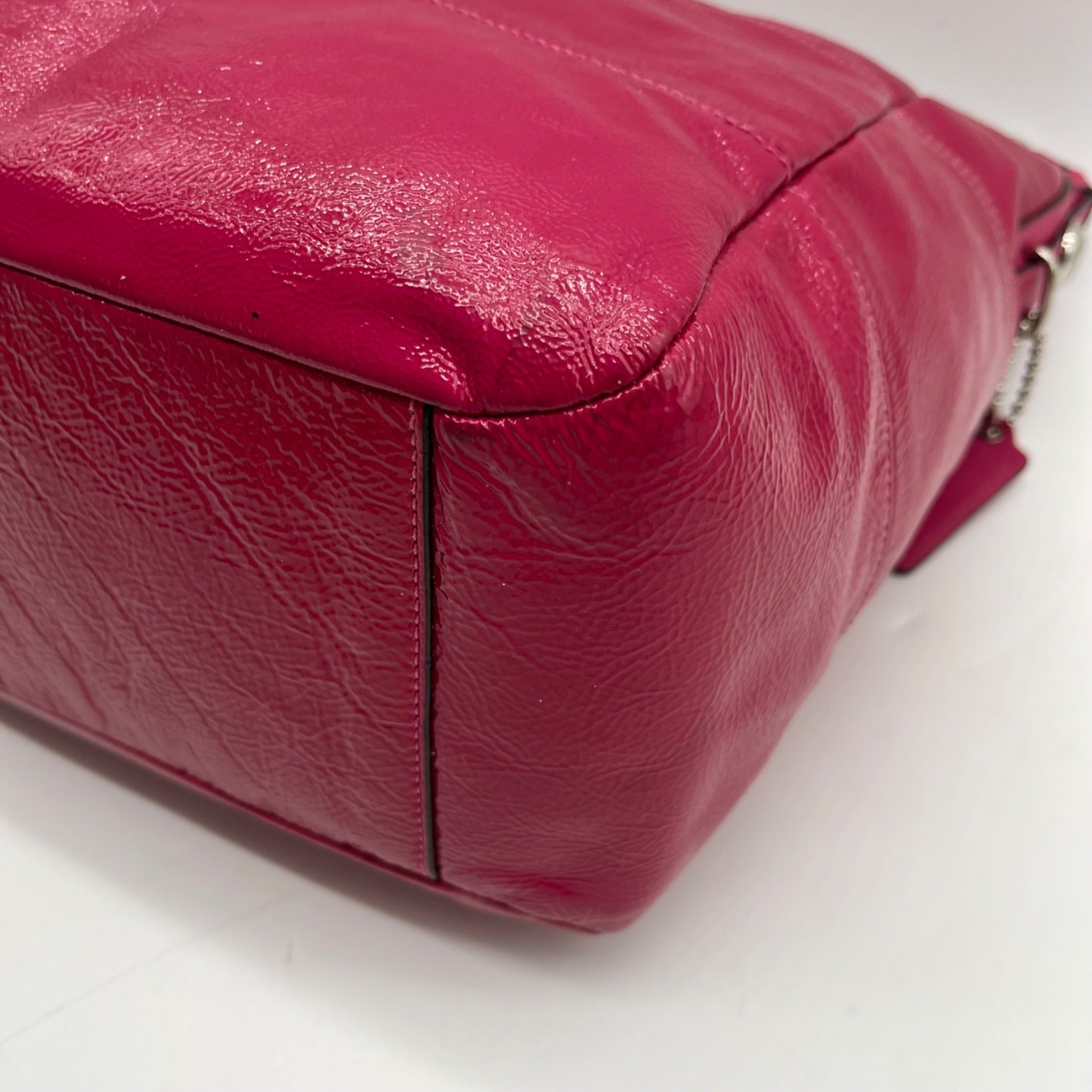Coach Fuchsia Madison Leather Maggie Shoulder Bag-14118