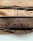 Fossil Brown Leather Vintage Turn Lock Crossbody Bag