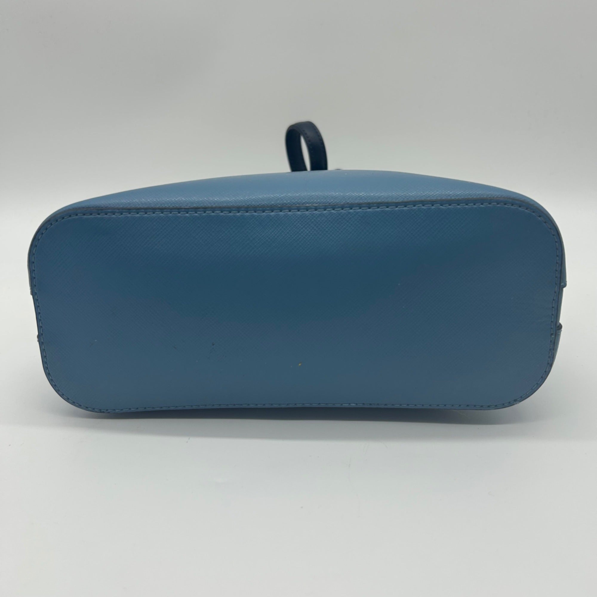 Kate Spade Blue Staci Saffiano Leather Colorblock Dome Crossbody Bag