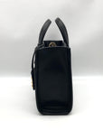 Michael Kors Black Leather Small East West Gigi Messenger Tote