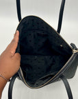 Kate Spade Black Leather Shimmy Tote Bag