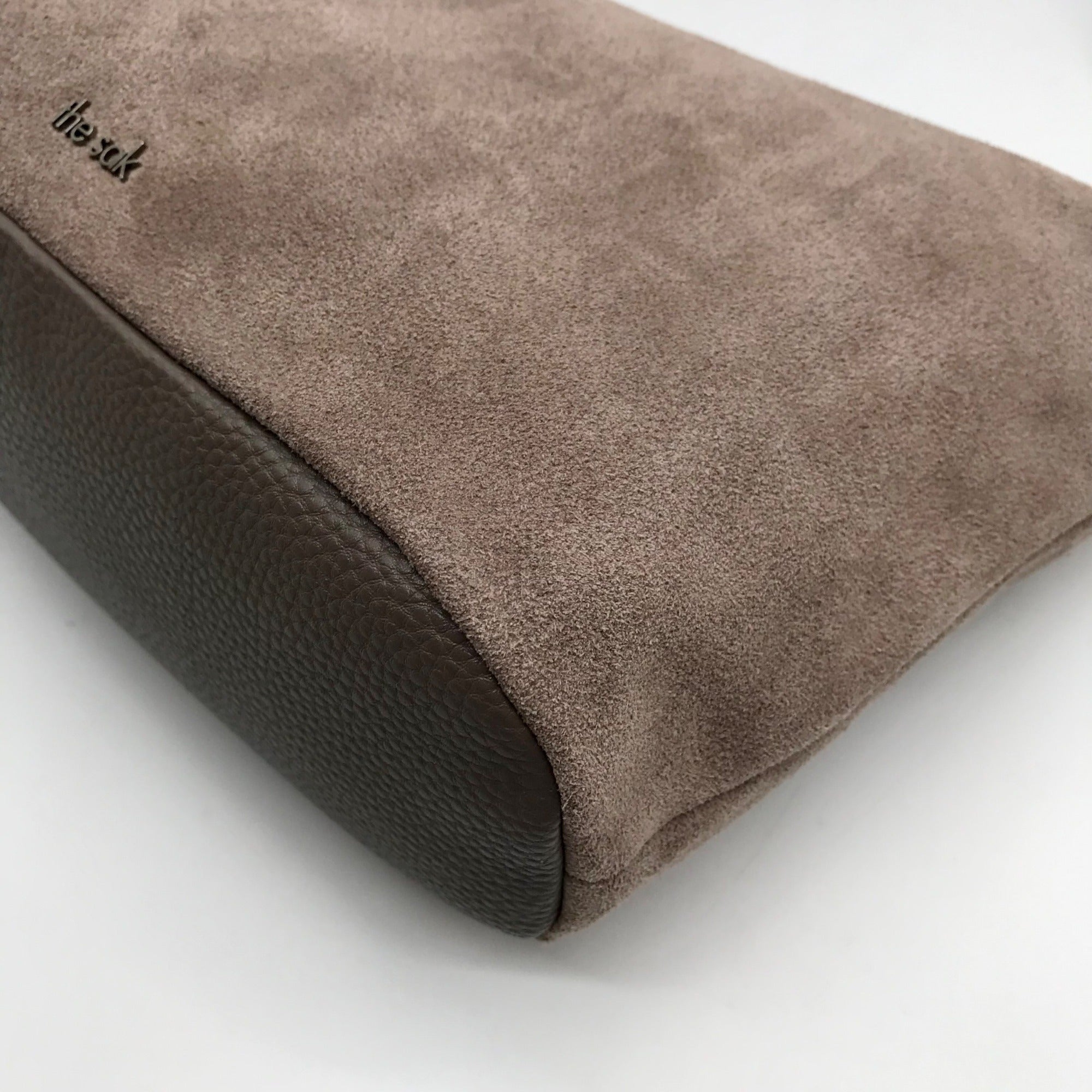 The Sak Gray Genuine Suede De Young Shoulder Bag